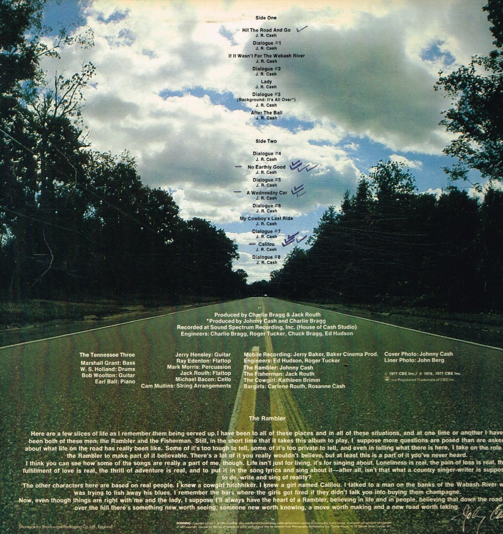 Johnny Cash - Rambler - Lp