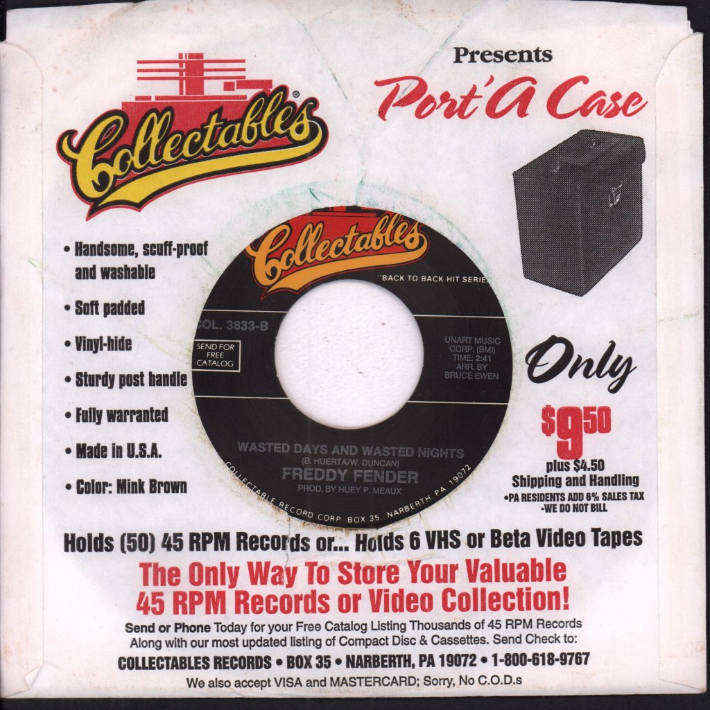 Freddy Fender - Before The Next Teardrop Falls - 7 Inch