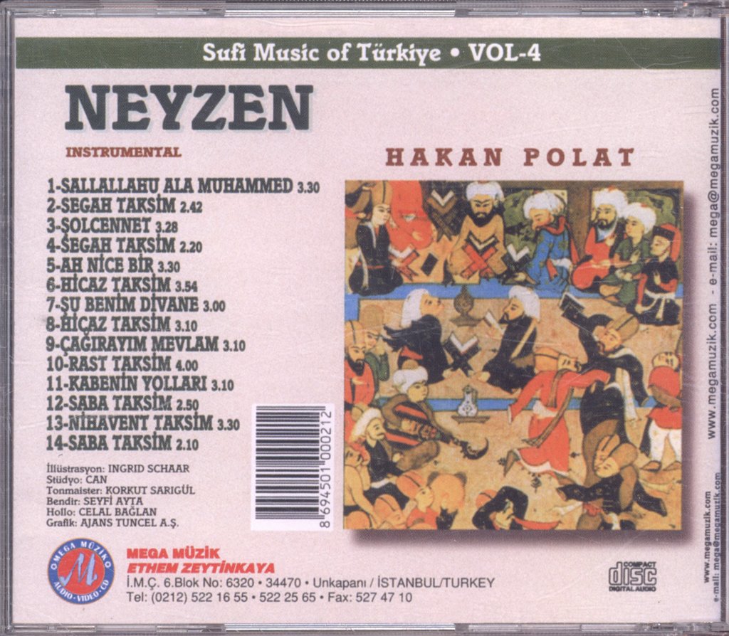 Hakan Polat - Neyzen - Sufi Music Of Türkiye • Vol-4 - Cd