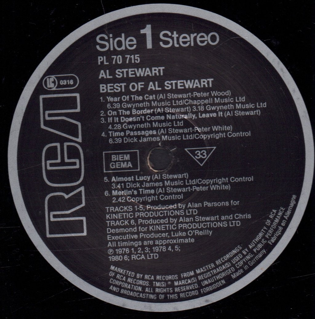 Al Stewart - Best Of - Lp