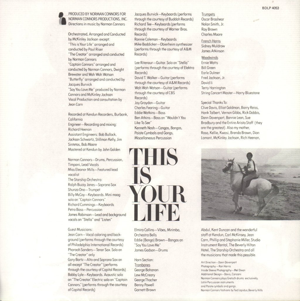 Norman Connors - This Is Your Life - Lp