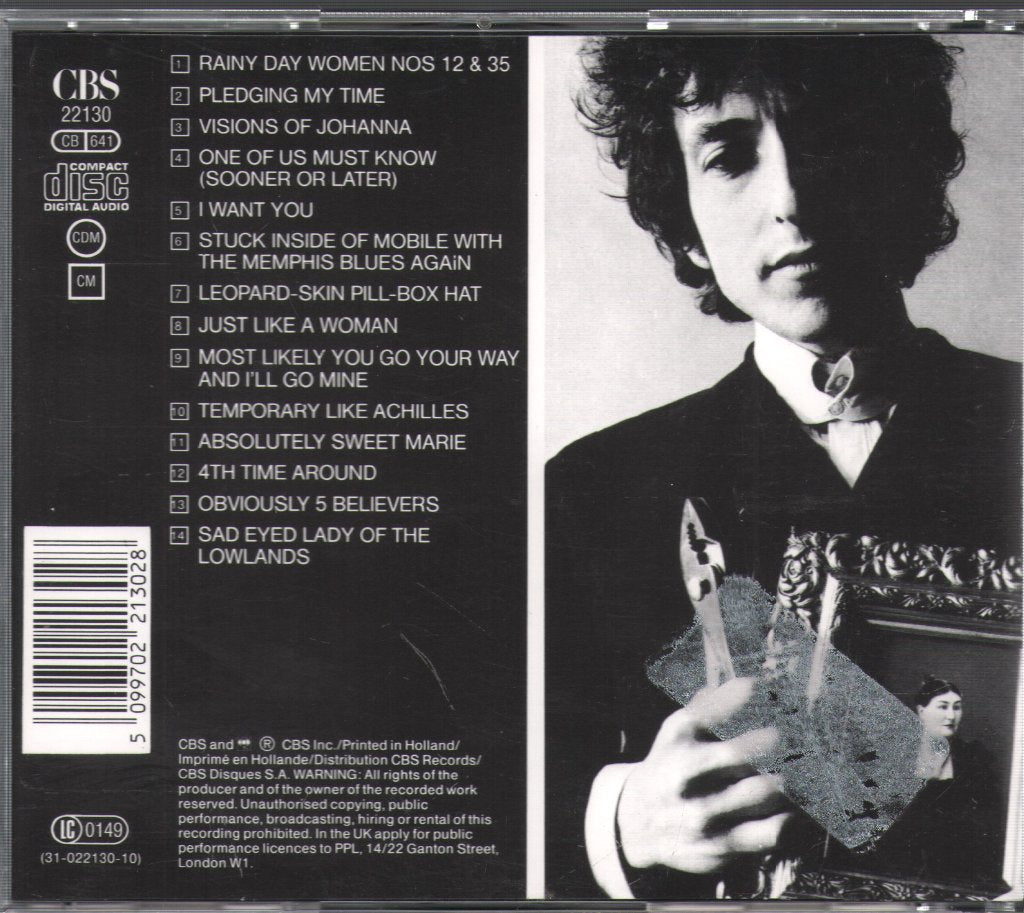 Bob Dylan - Blonde On Blonde - Cd