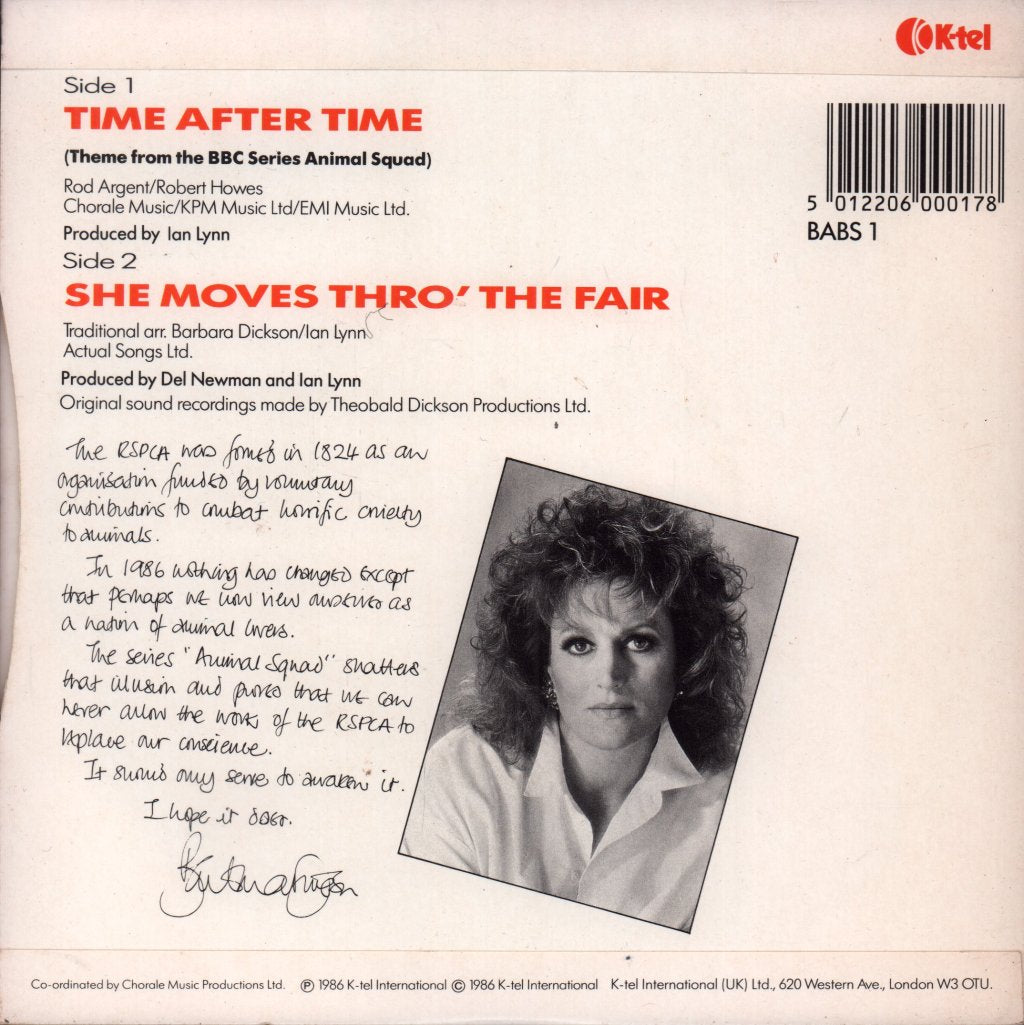 Barbara Dickson - Time After Time - 7 Inch
