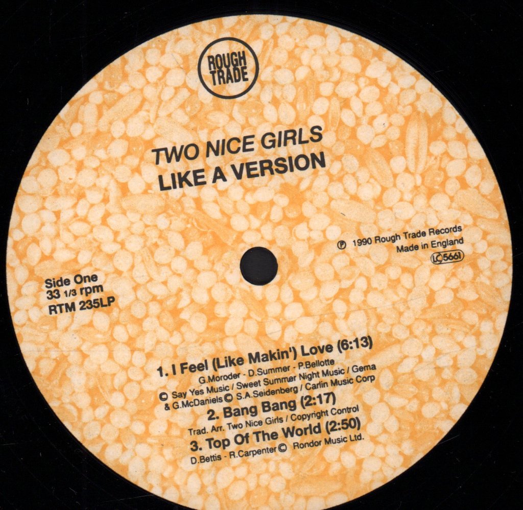Two Nice Girls - Like A Version - Lp