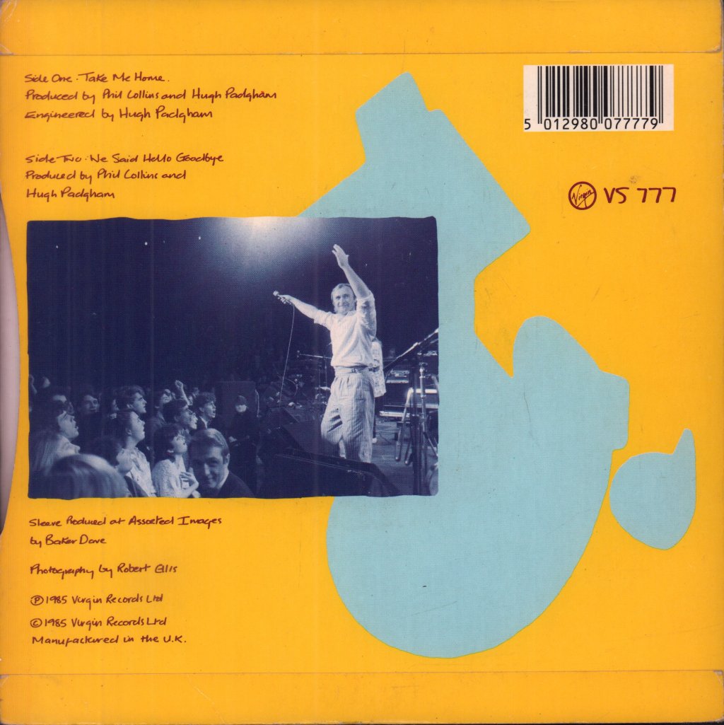 Phil Collins - Take Me Home - 7 Inch