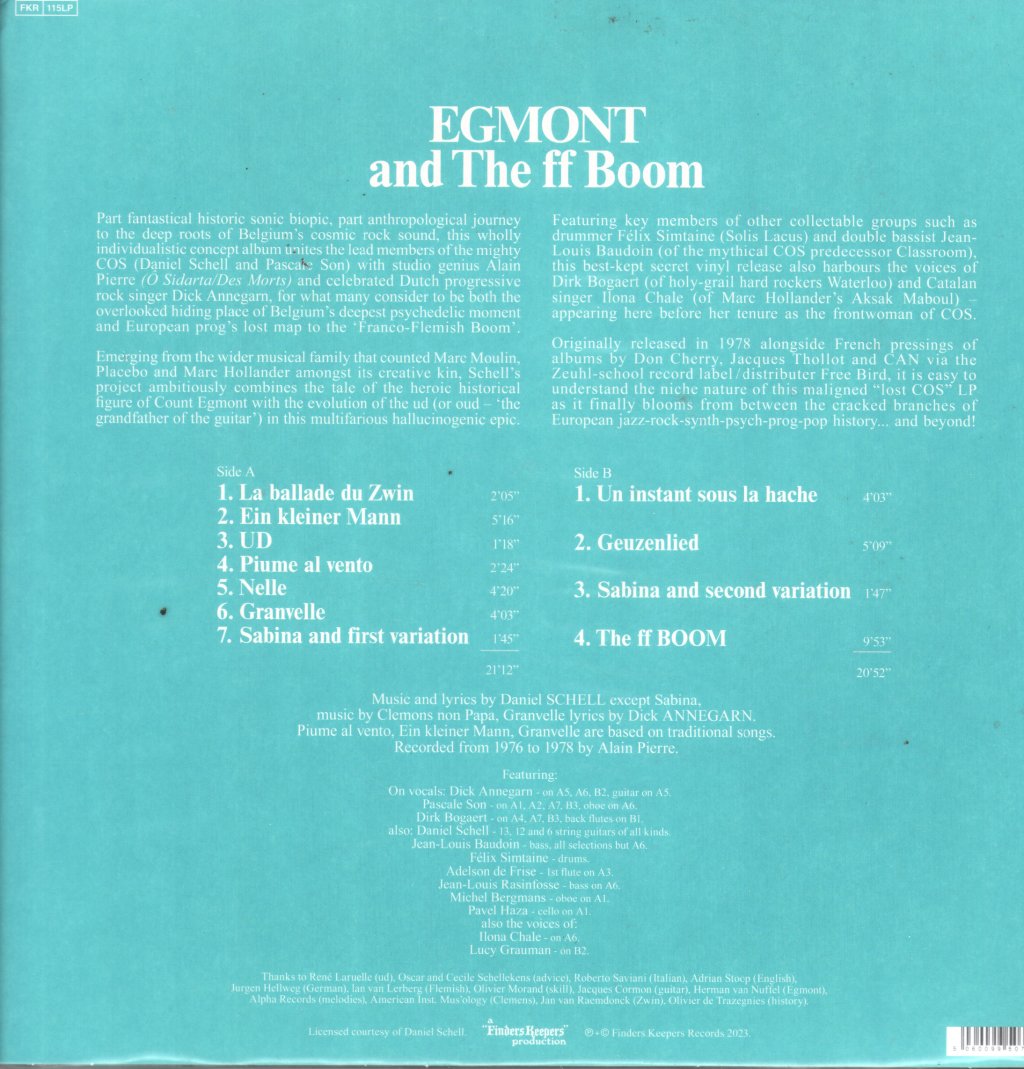 Daniel Schell and Dick Annegarn - Egmont & the ff Boom - Lp