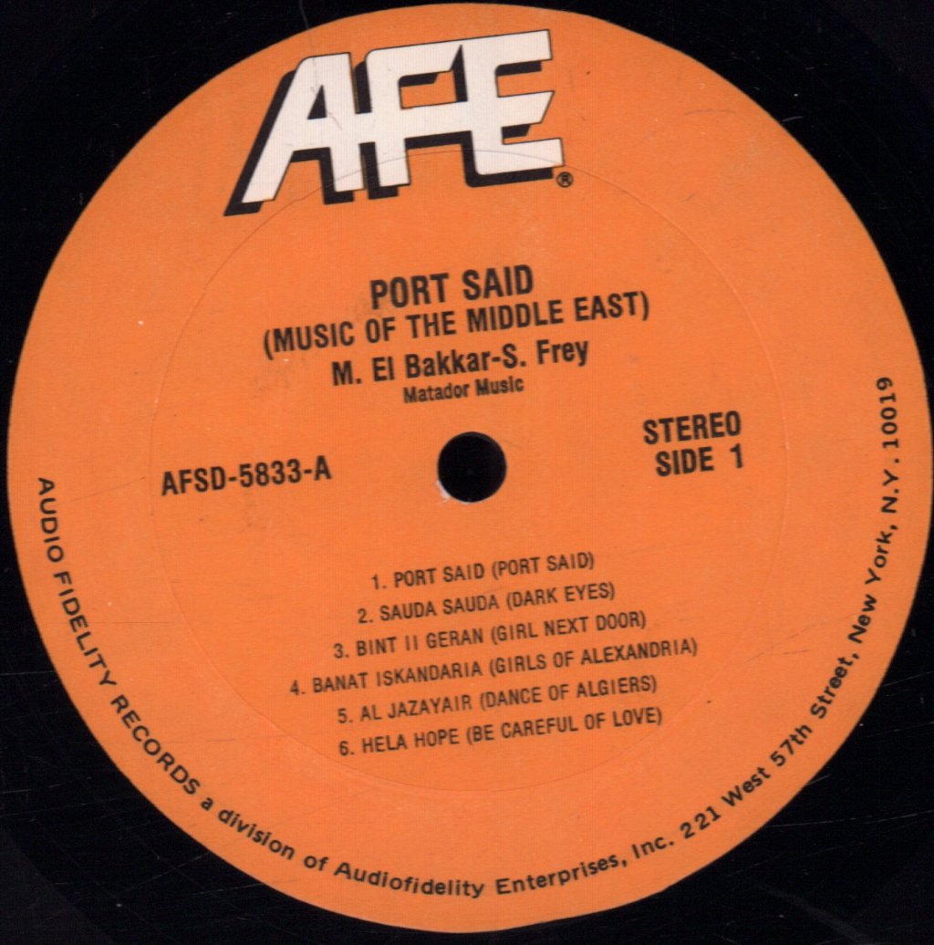 Mohammed El-Bakkar & His Oriental Ensemble - Port Said - Music Of The Middle East - Lp