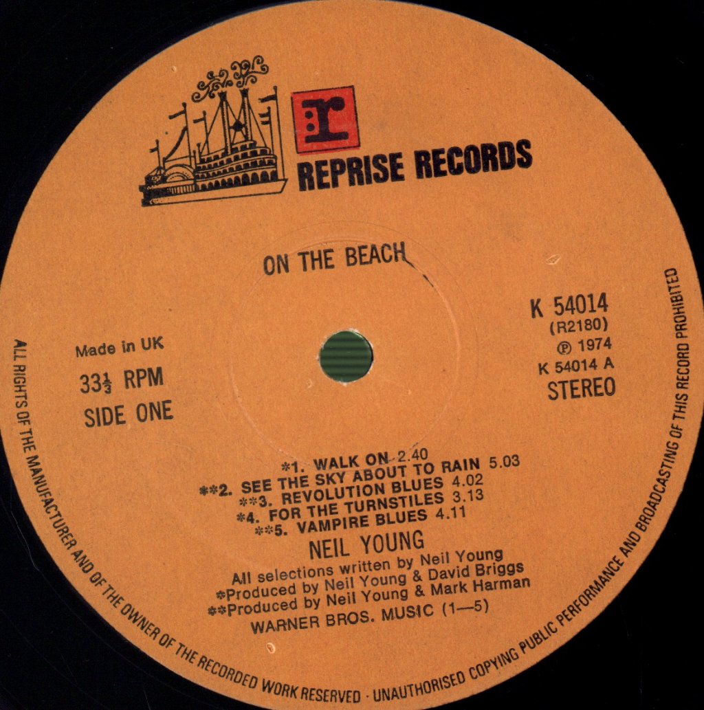 Neil Young - On The Beach - Lp