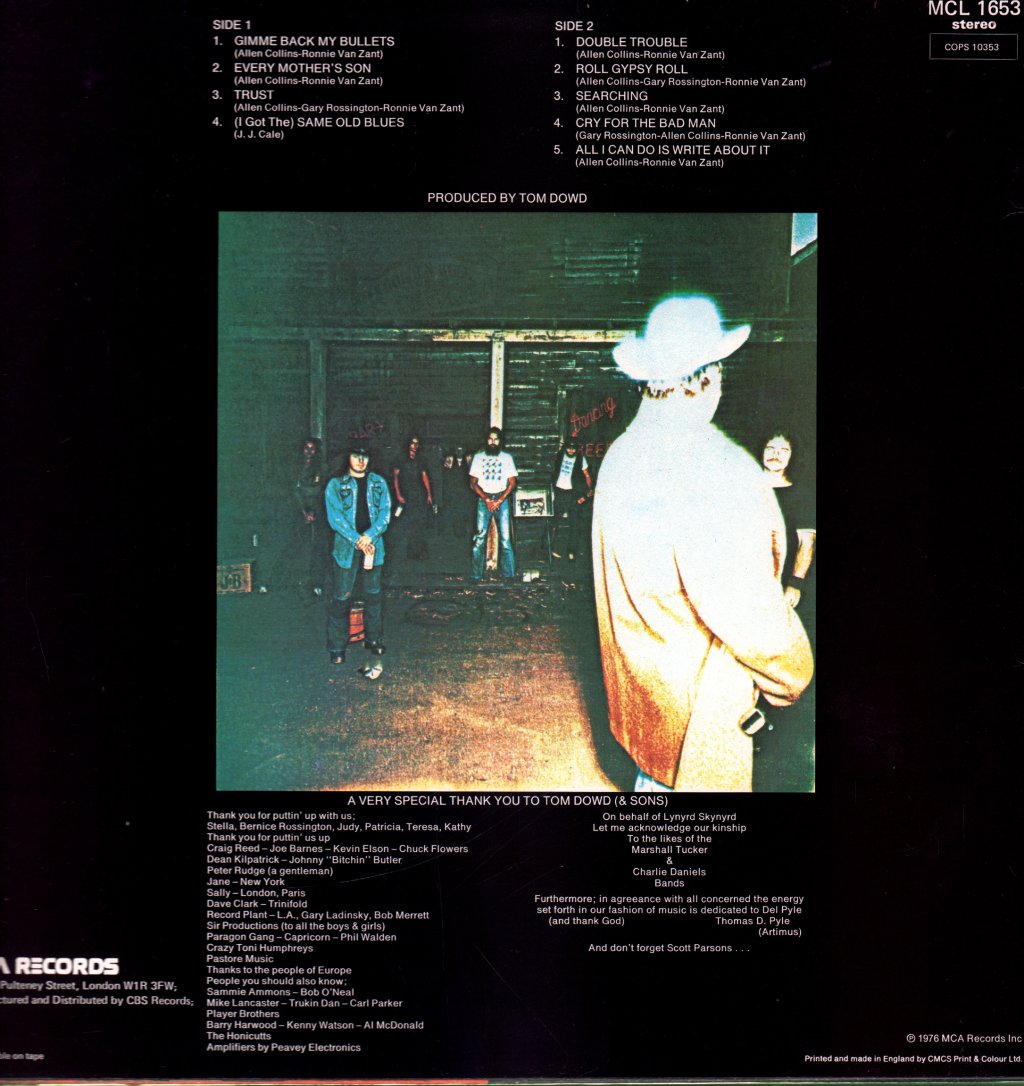 Lynyrd Skynyrd - Gimme Back My Bullets - Lp