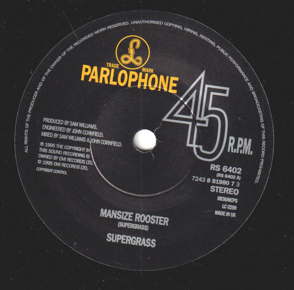 Supergrass - Mansize Rooster - 7 Inch