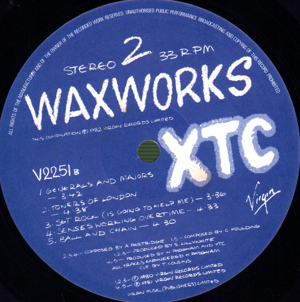 XTC - Waxworks - Some Singles 1977-1982 / Beeswax - Some B-Sides 1977-1982 - Double Lp