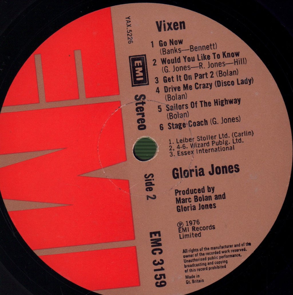 Gloria Jones - Vixen - Lp