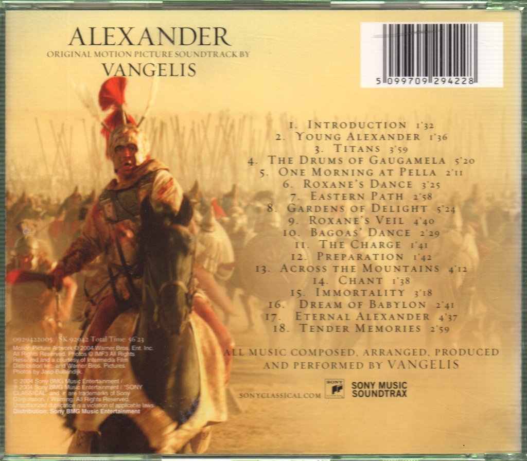 Vangelis - Alexandre (Bande Originale Du Film) - Cd