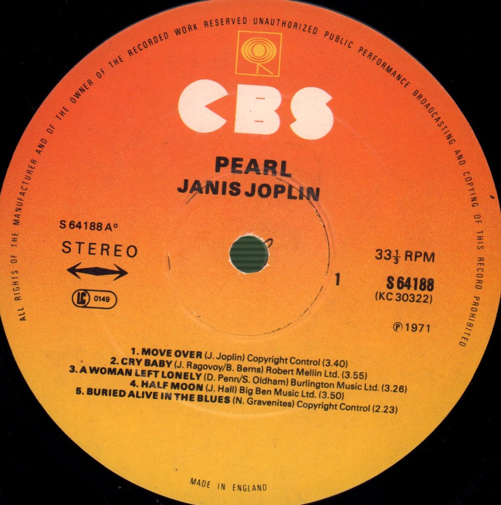 Janis Joplin - Pearl - Lp