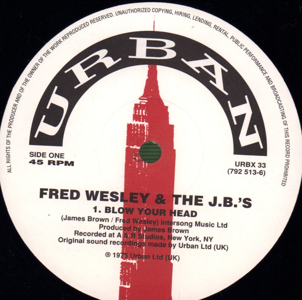 Fred Wesley And The J.B.'s - Blow Your Head - 12 Inch