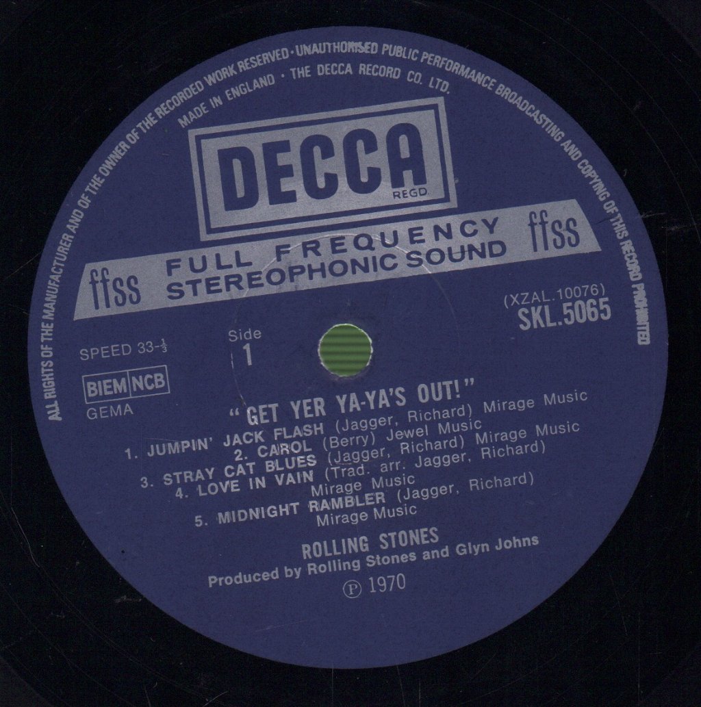 Rolling Stones - Get Yer Ya-Ya's Out - Lp