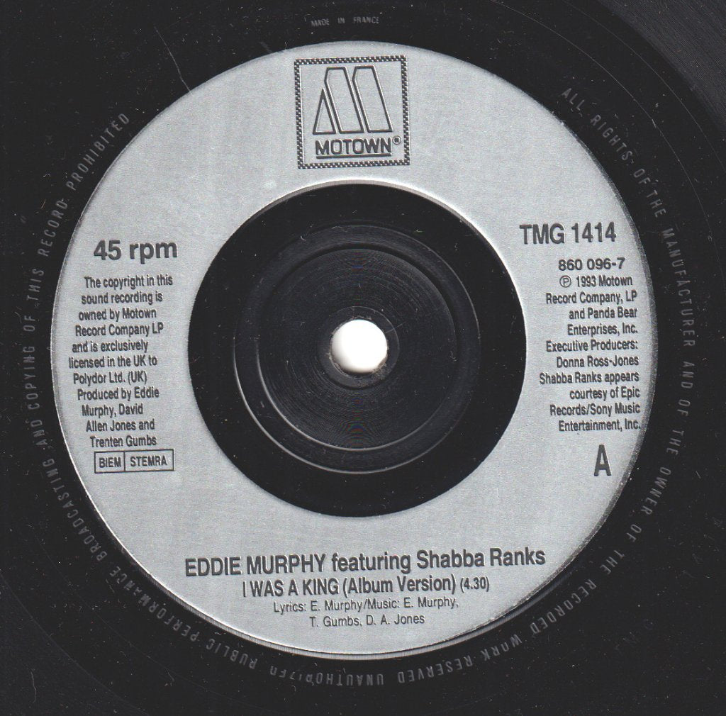 eddie murphy featuring shabba ranks - I Was A King - 7 Inch
