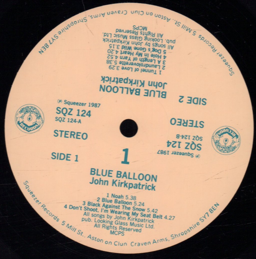 John Kirkpatrick - Blue Balloon - Lp
