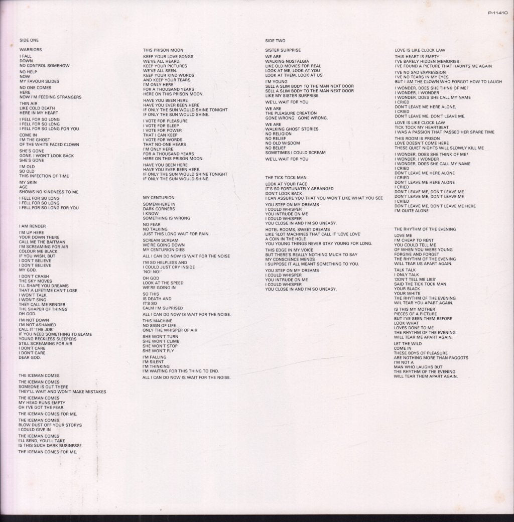 Gary Numan - Warriors - Lp