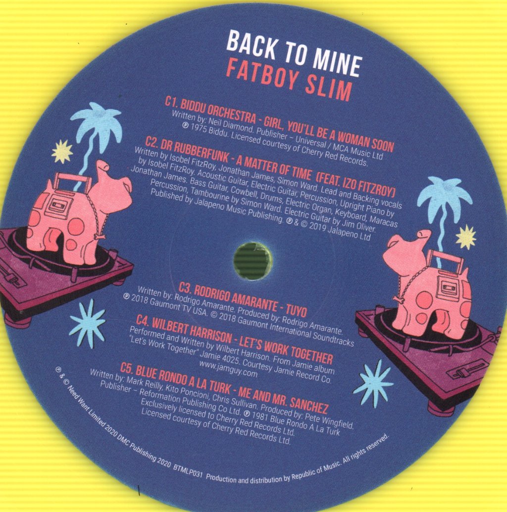 Fatboy Slim - Back To Mine - Double Lp