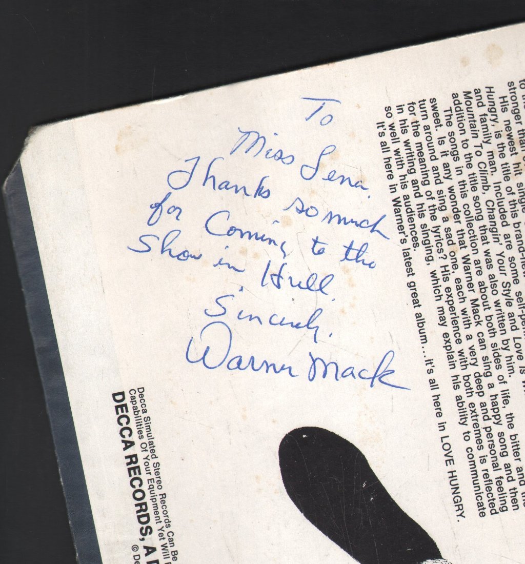 Warner Mack - Love Hungry - Lp