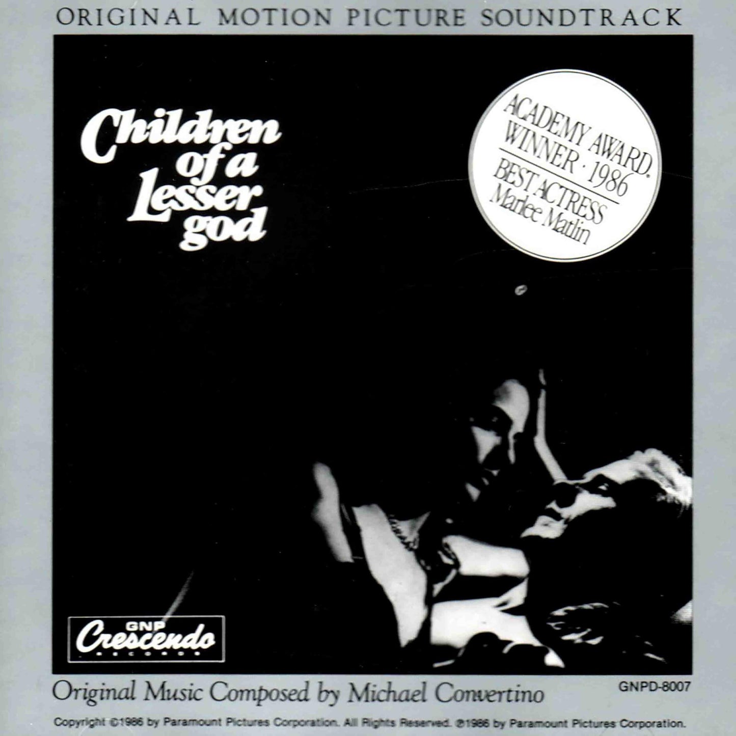 Michael Convertino - Children of A Lesser God (Original Motion Picture Soundtrack) - Cd