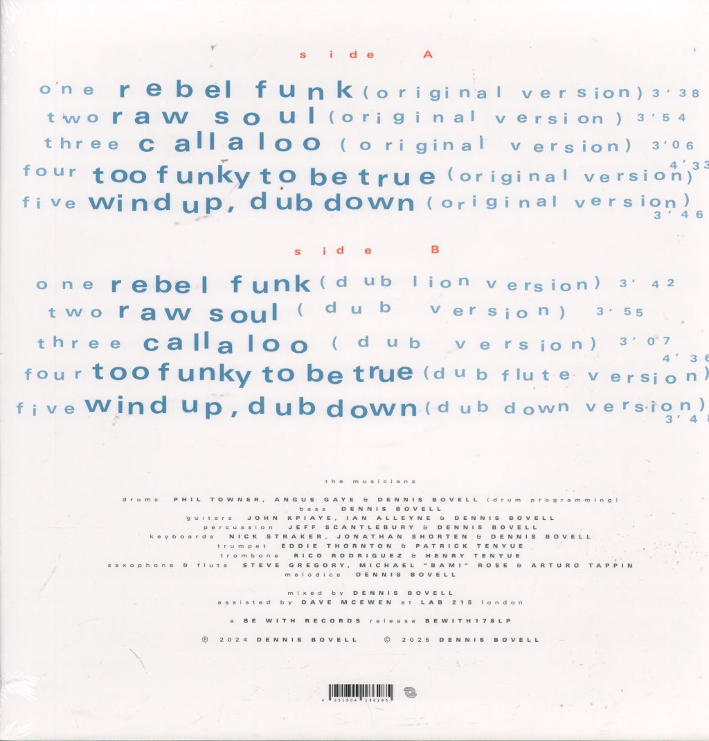 Dennis Bovell - Cloud Music - Lp