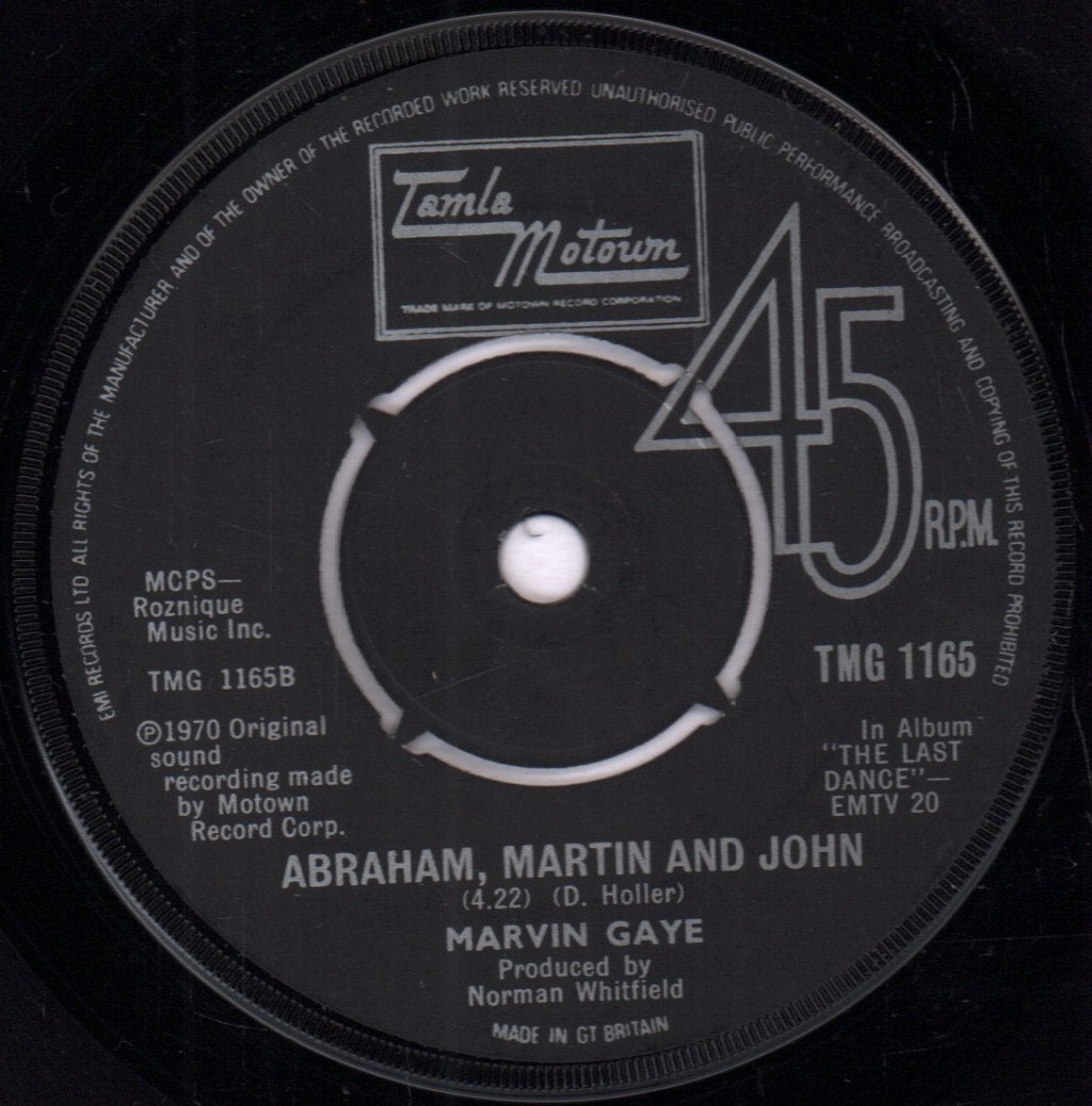 Michael Jackson - Ben / Abraham, Martin And John - 7 Inch