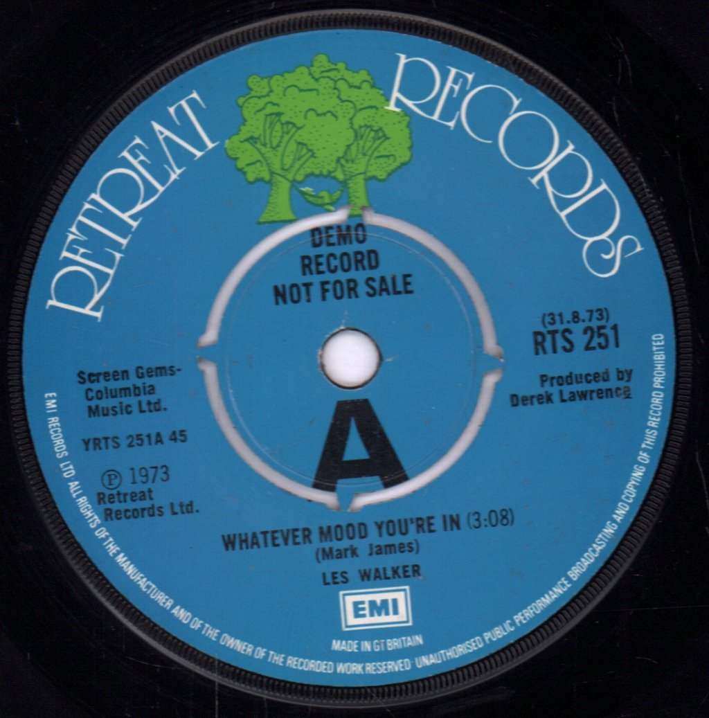 Les Walker - Whatever Mood You're In / Roadmaster - 7 Inch