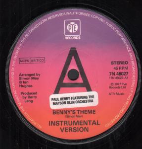 Paul Henry - Benny's Theme - 7 Inch