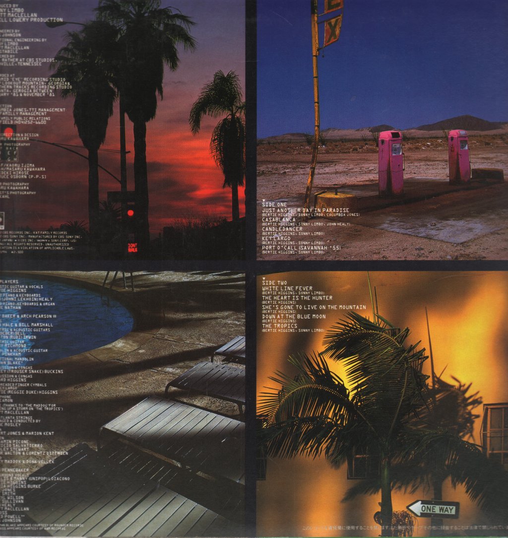 Bertie Higgins - Just Another Day In Paradise - Lp