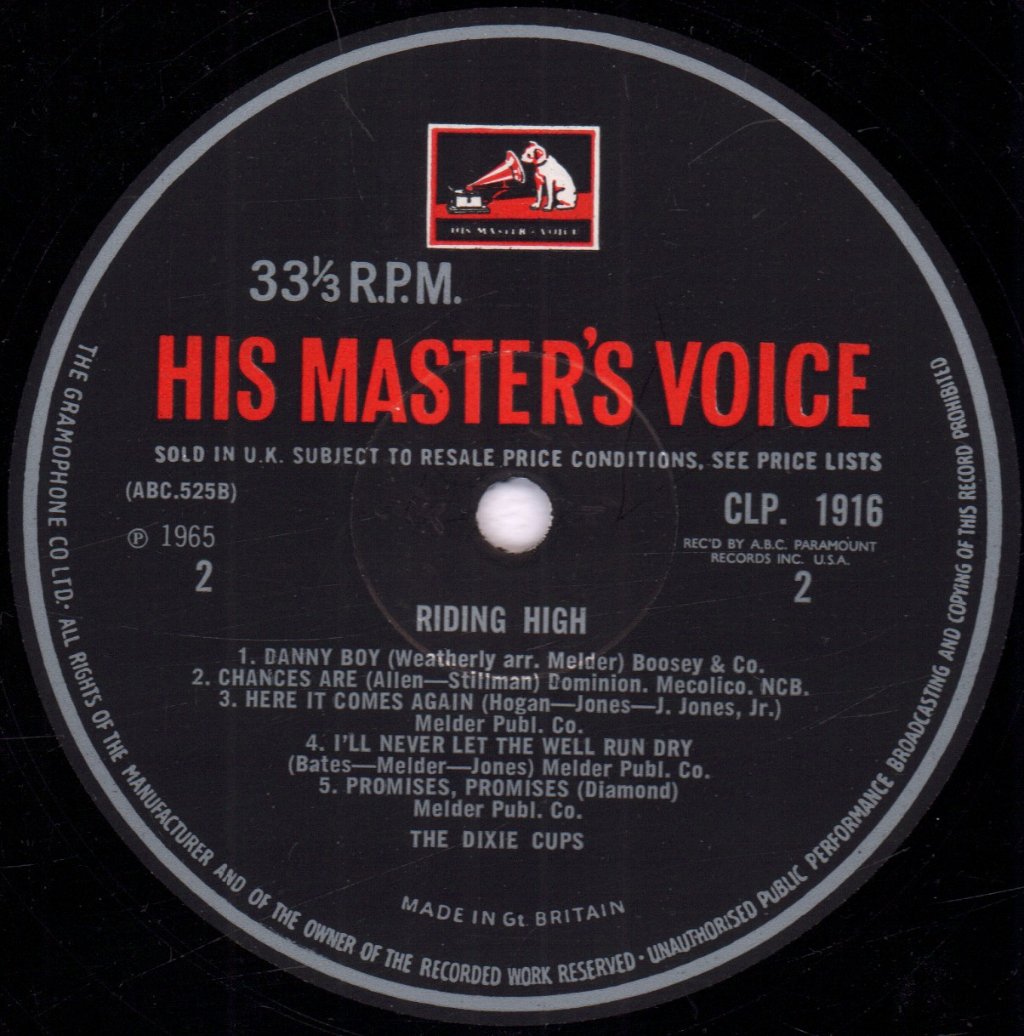 Dixie Cups - Riding High - Lp