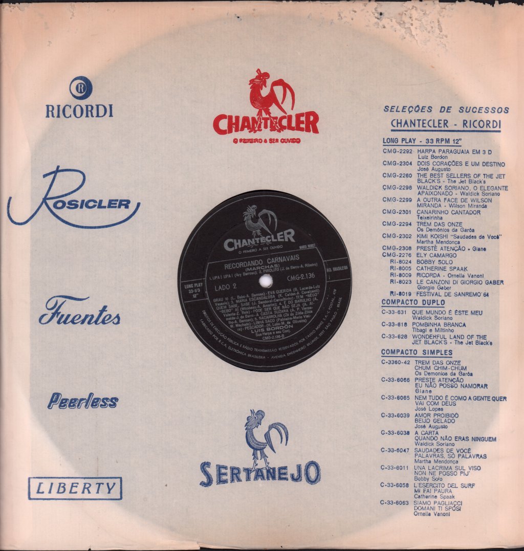 Luis Bordon - Recordando Carnavais - Lp
