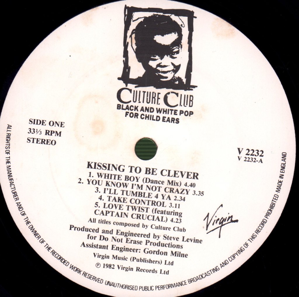 Culture Club - Kissing To Be Clever - Lp