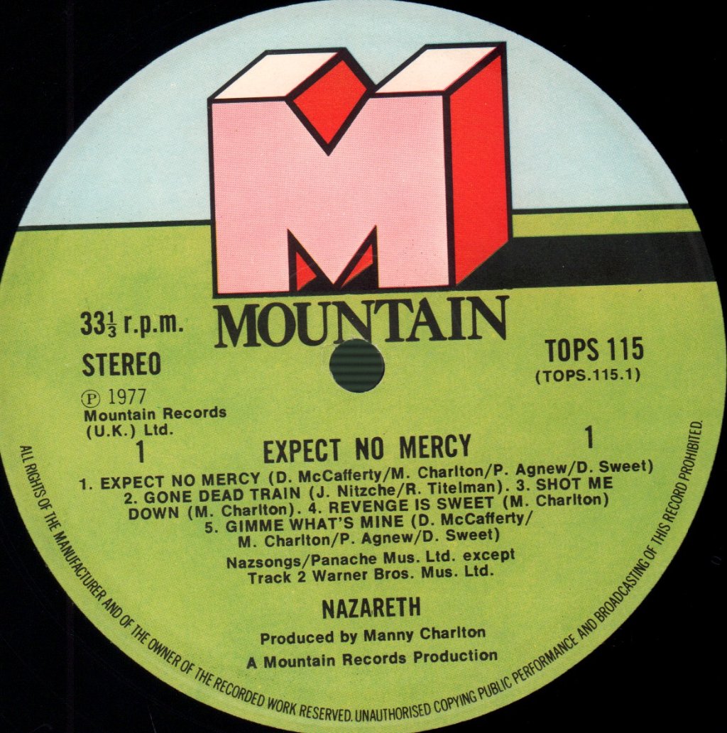 Nazareth - Expect No Mercy - Lp