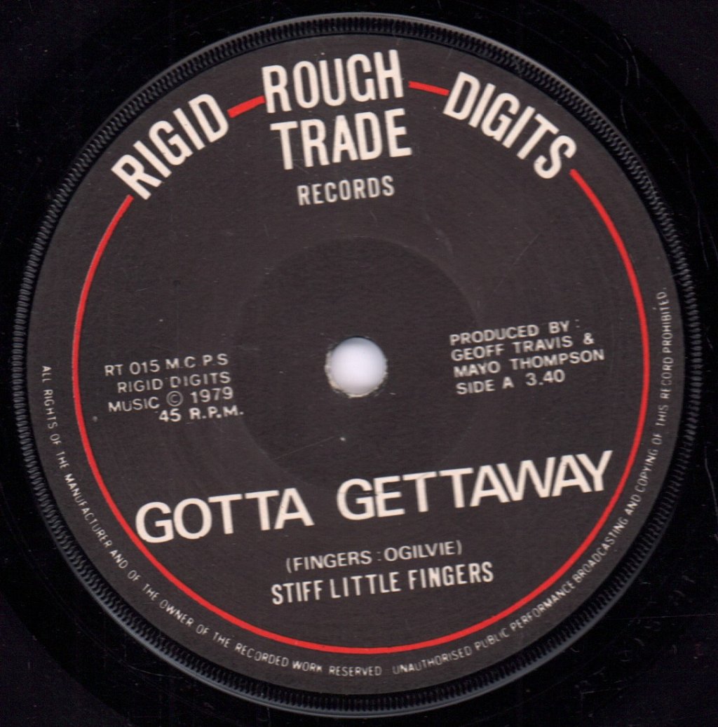 Stiff Little Fingers - Gotta Gettaway - 7 Inch