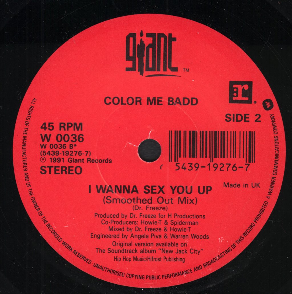 Color Me Badd - I Wanna Sex You Up - 7 Inch