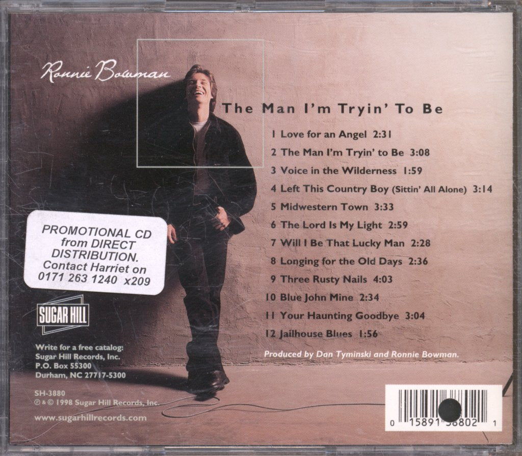 Ronnie Bowman - Man I'm Tryin' To Be - Cd