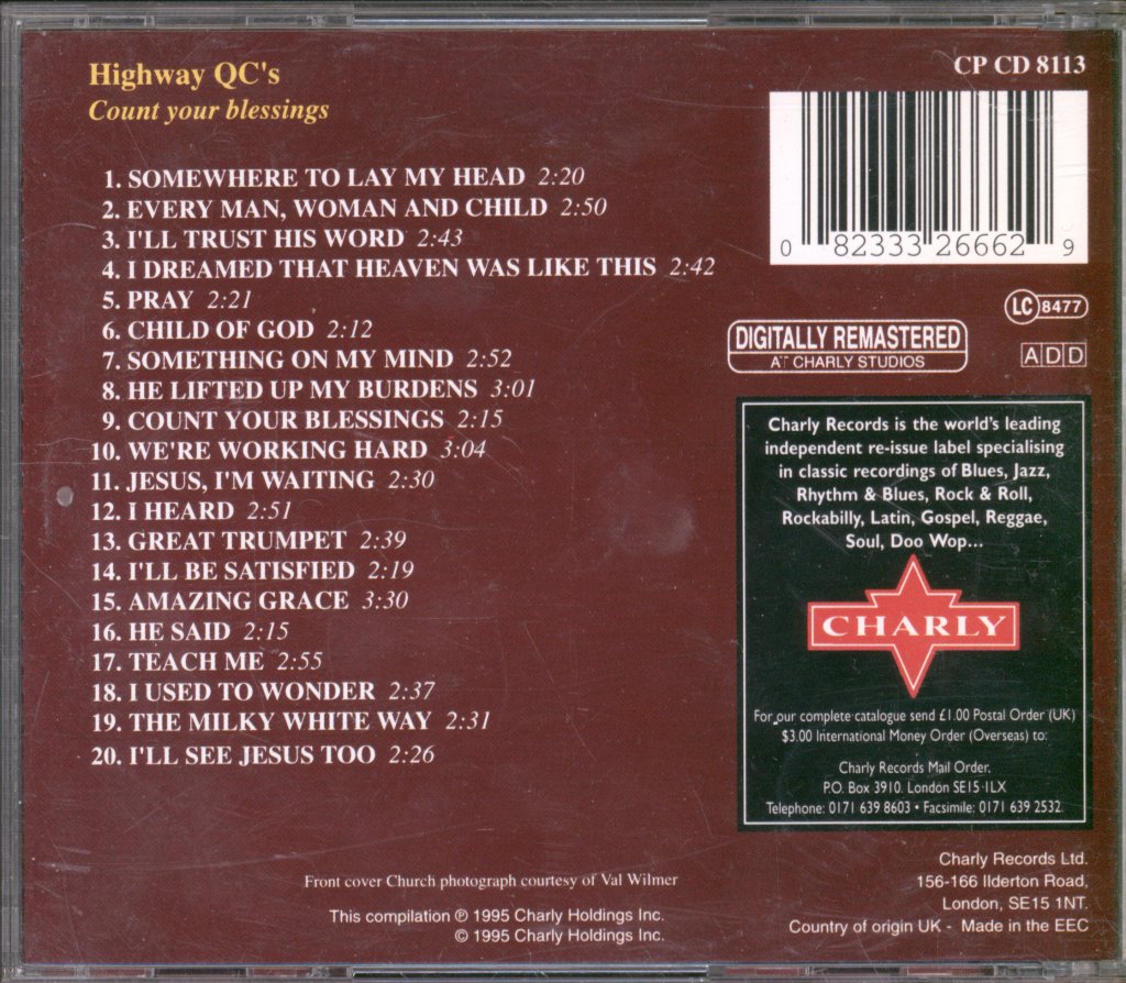 Highway QC's - Count Your Blessings - Cd