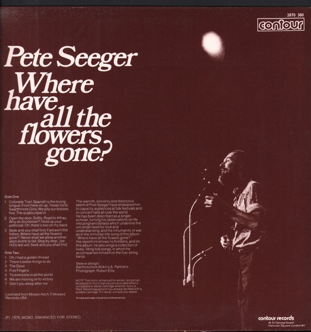 Pete Seeger - Where Have All The Flowers Gone - Lp