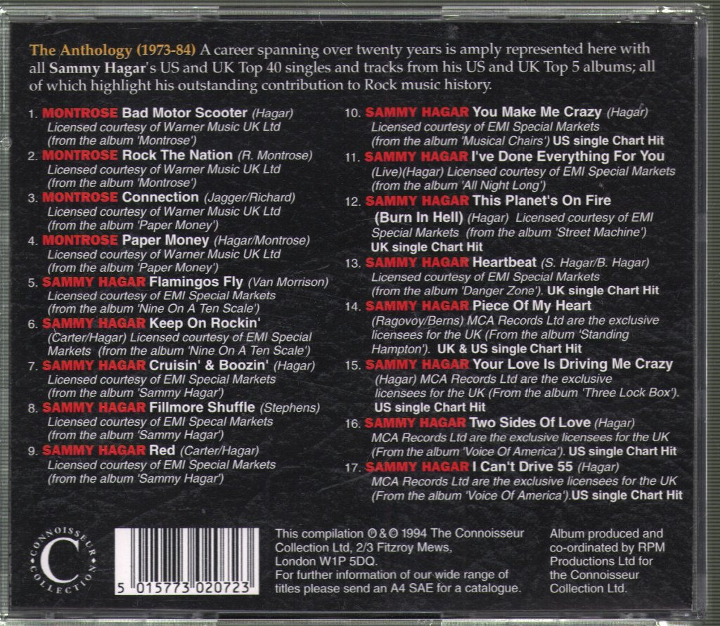 Sammy Hagar - Anthology - Cd