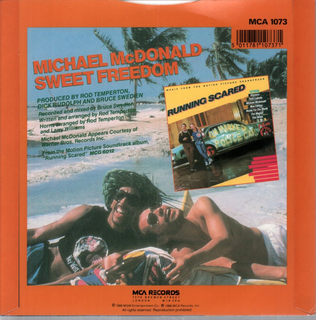 Michael McDonald - Sweet Freedom - 7 Inch