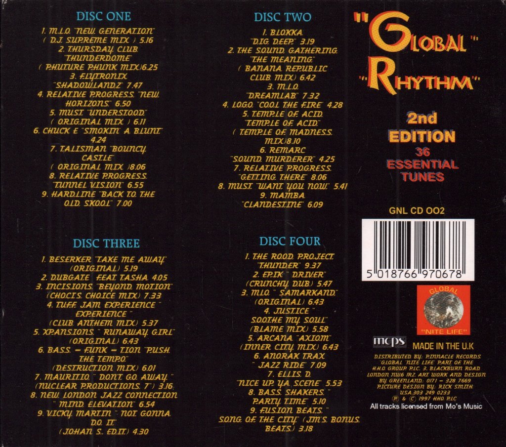 Various Artists - Global Rhythm - Cd Box Set