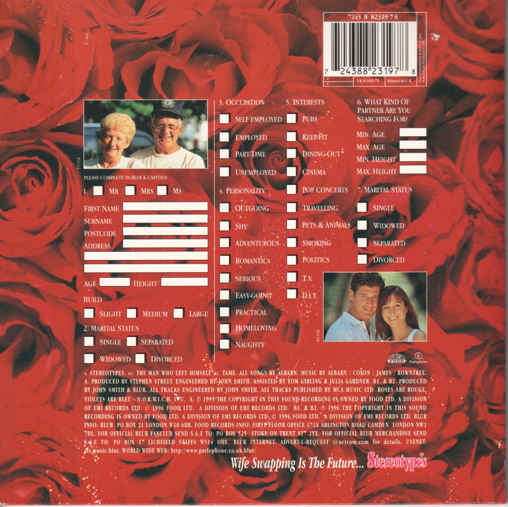 Blur - Stereotypes - 7 Inch