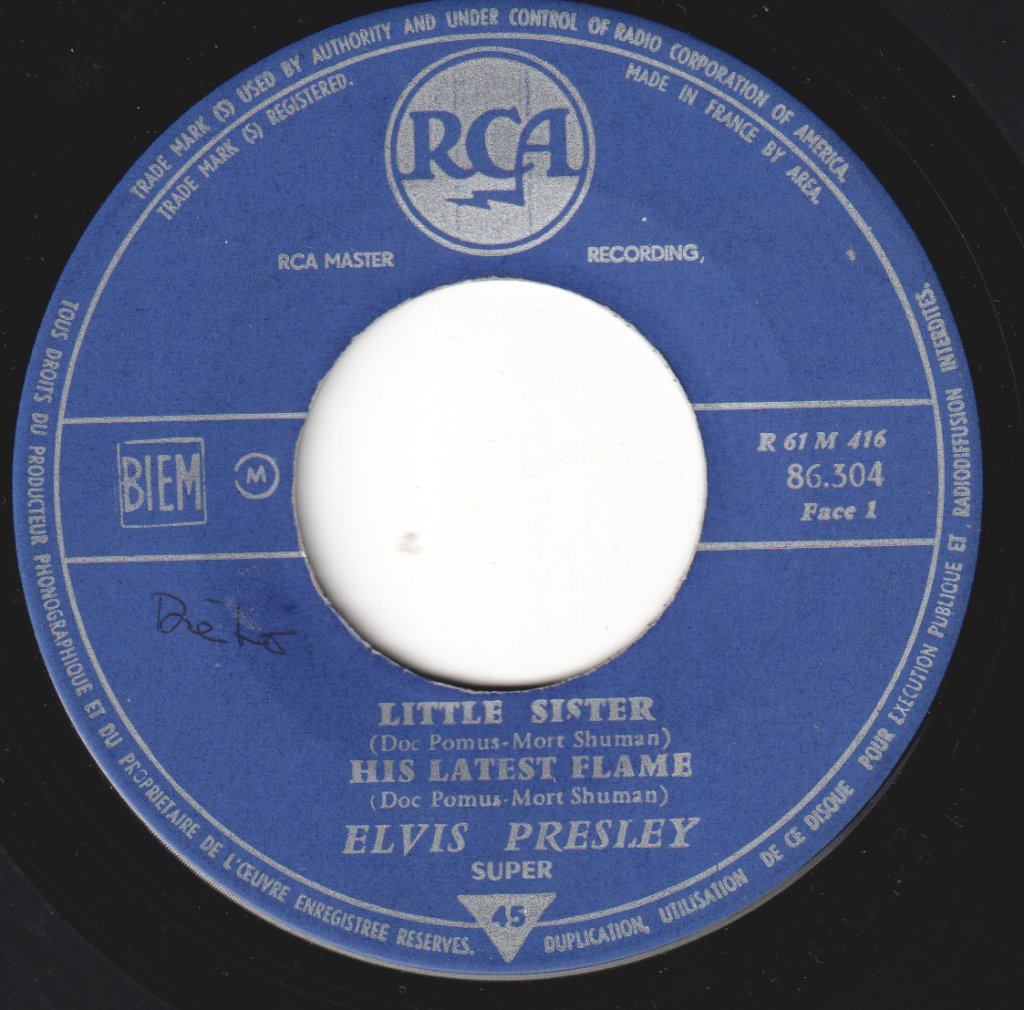 Elvis Presley - Little Sister - 7 Inch