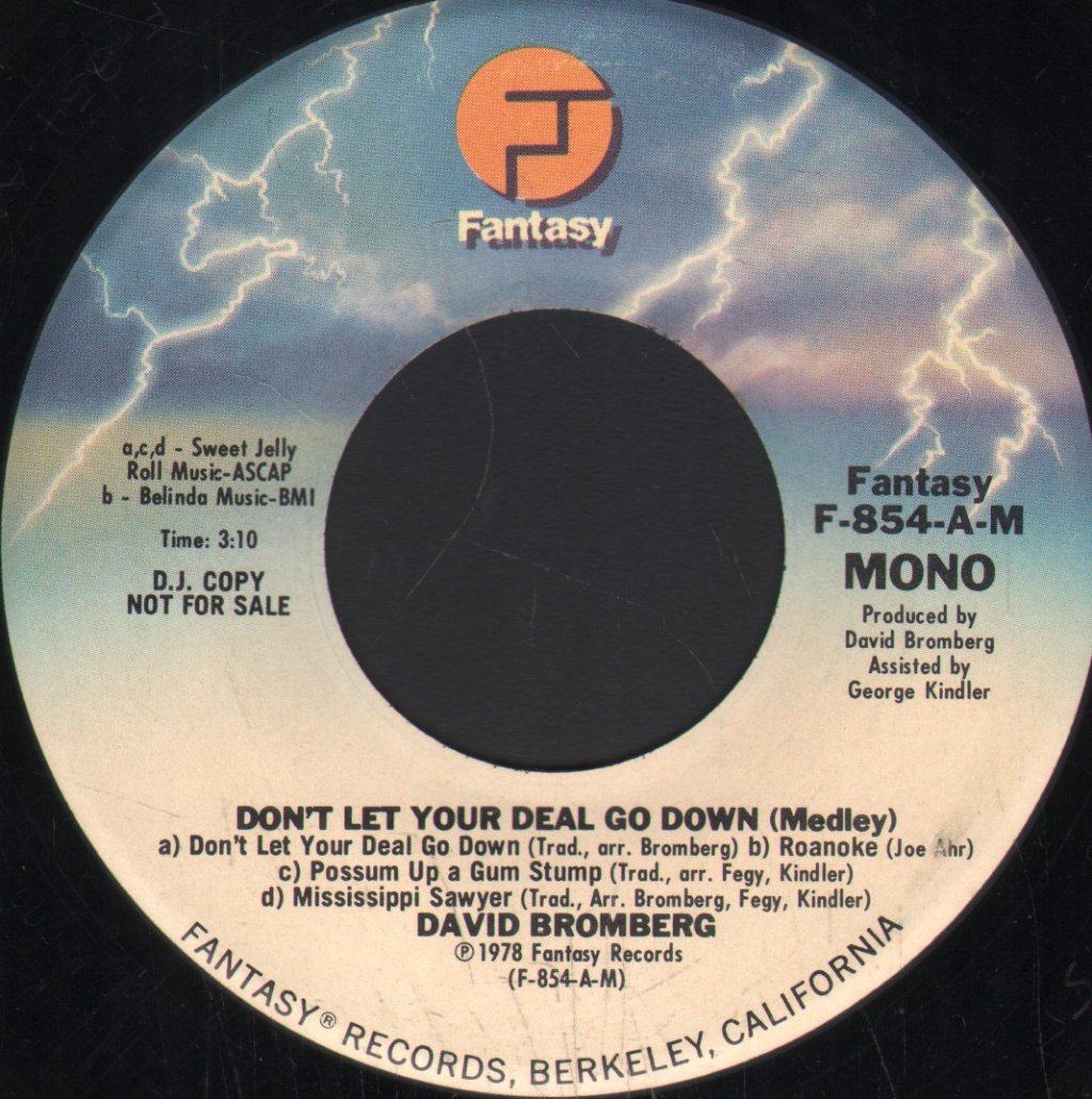 David Bromberg - Don't Let Your Deal Go Down - 7 Inch