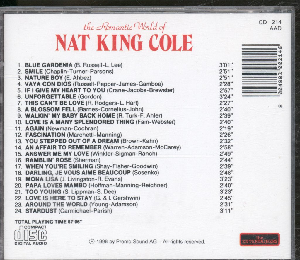 Nat King Cole - Romantic World Of Nat King Cole - Cd