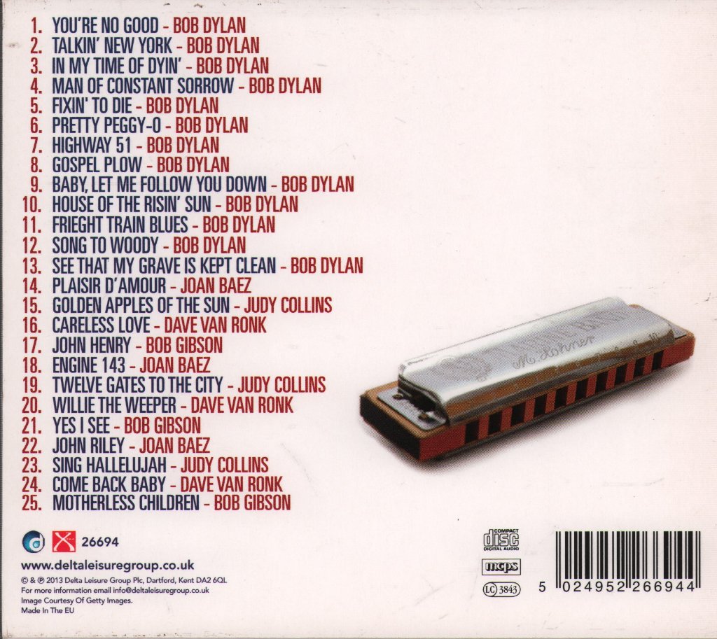 Various Artists - Bob Dylan And The New Folk Movement - Cd