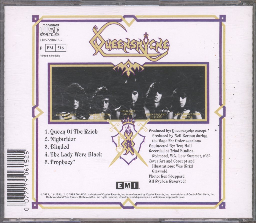Queensrÿche - Queensrÿche - Cd
