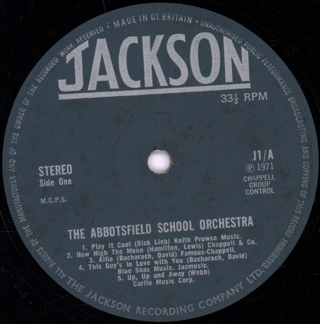abbotsfield school jazz orchestra - up up and away - Lp